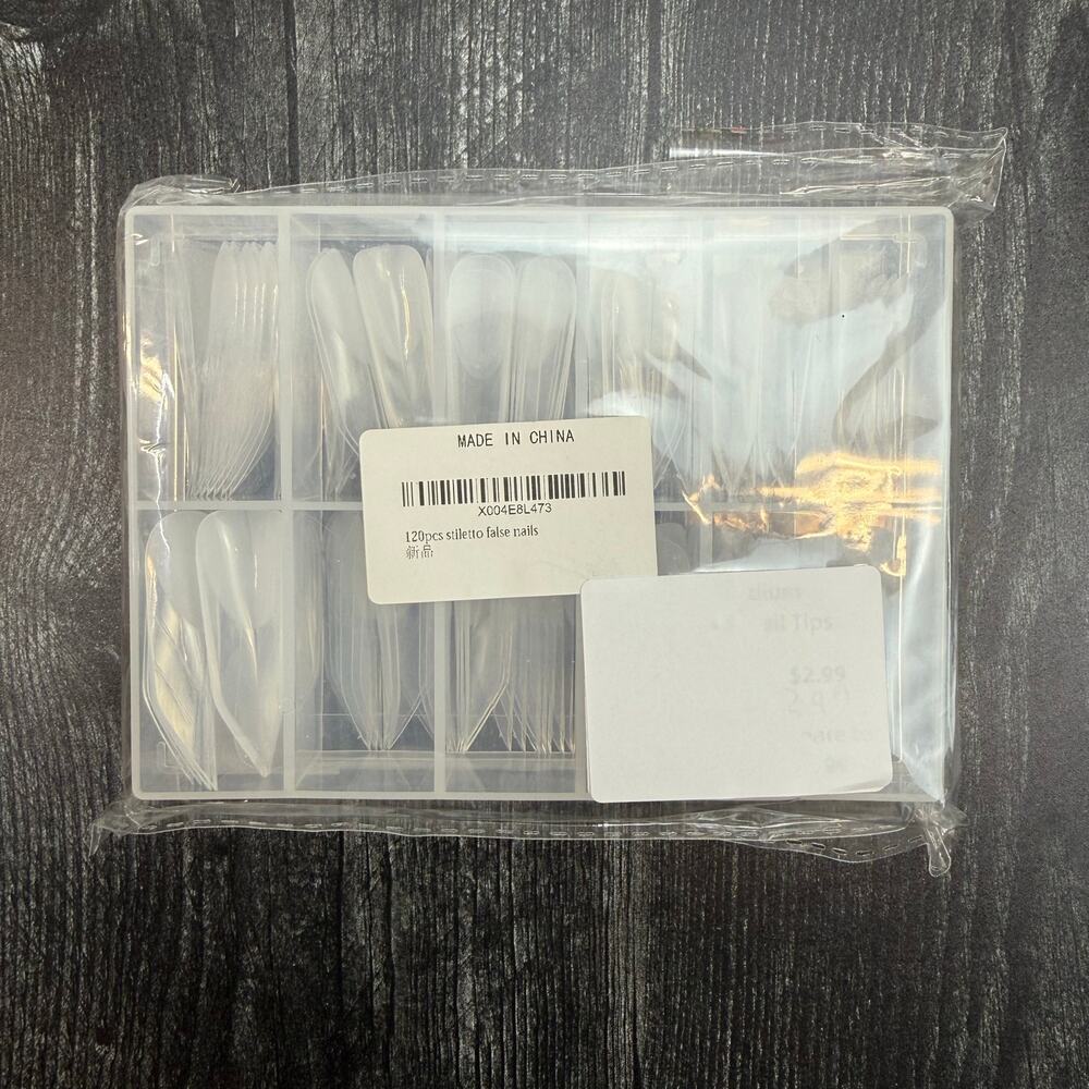 120 Pc Stiletto False Nails